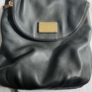 Black Leather Marc Jacobs backpack